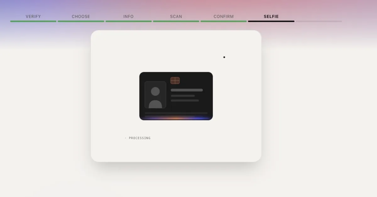 촬영 후 처리 중(PROCESSING) 화면